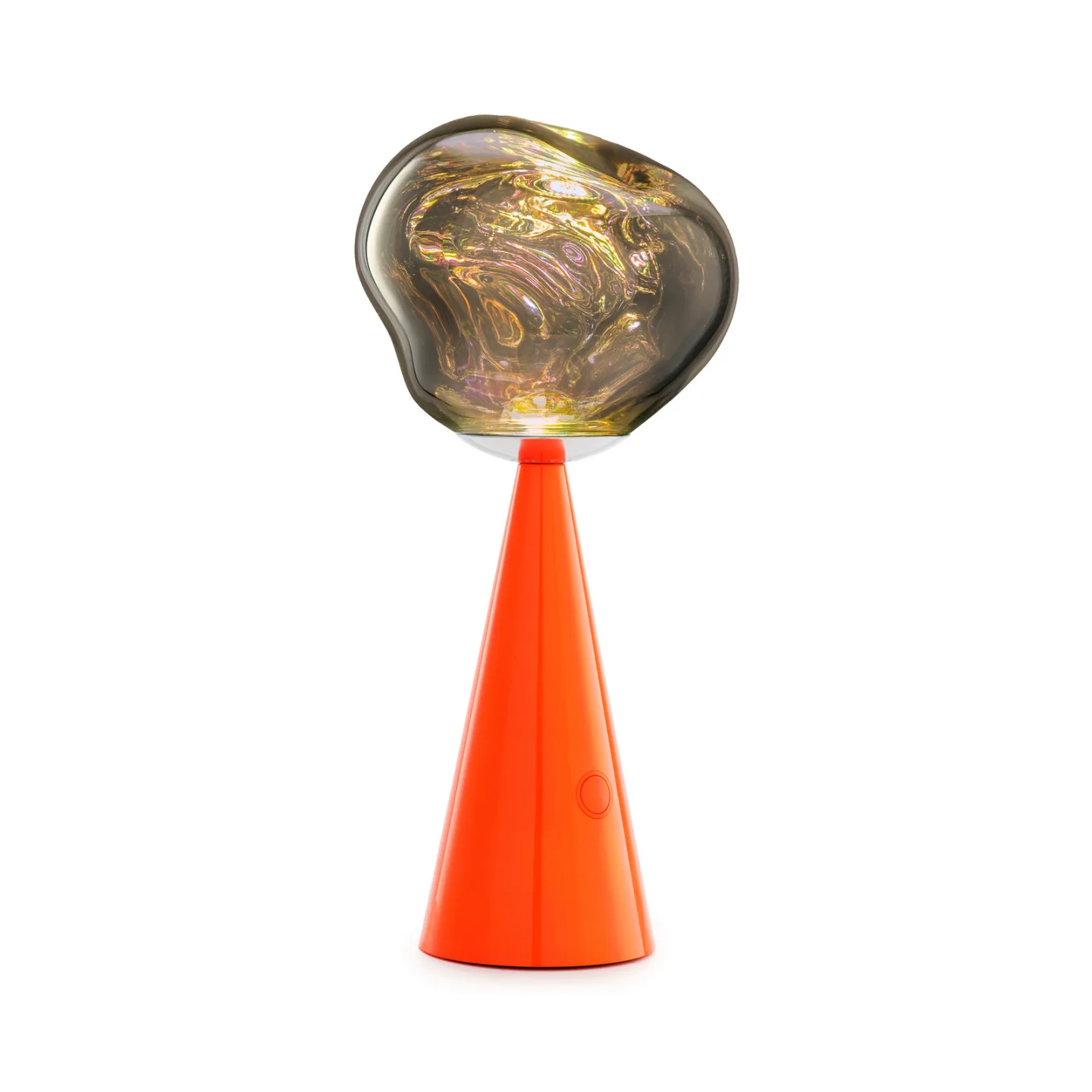 Melt LED-Akku-Tischlampe fluoro/rot 29 cm IP44 - Tom Dixon - Terrasse - Design - Kunststoff - Mit Schirm