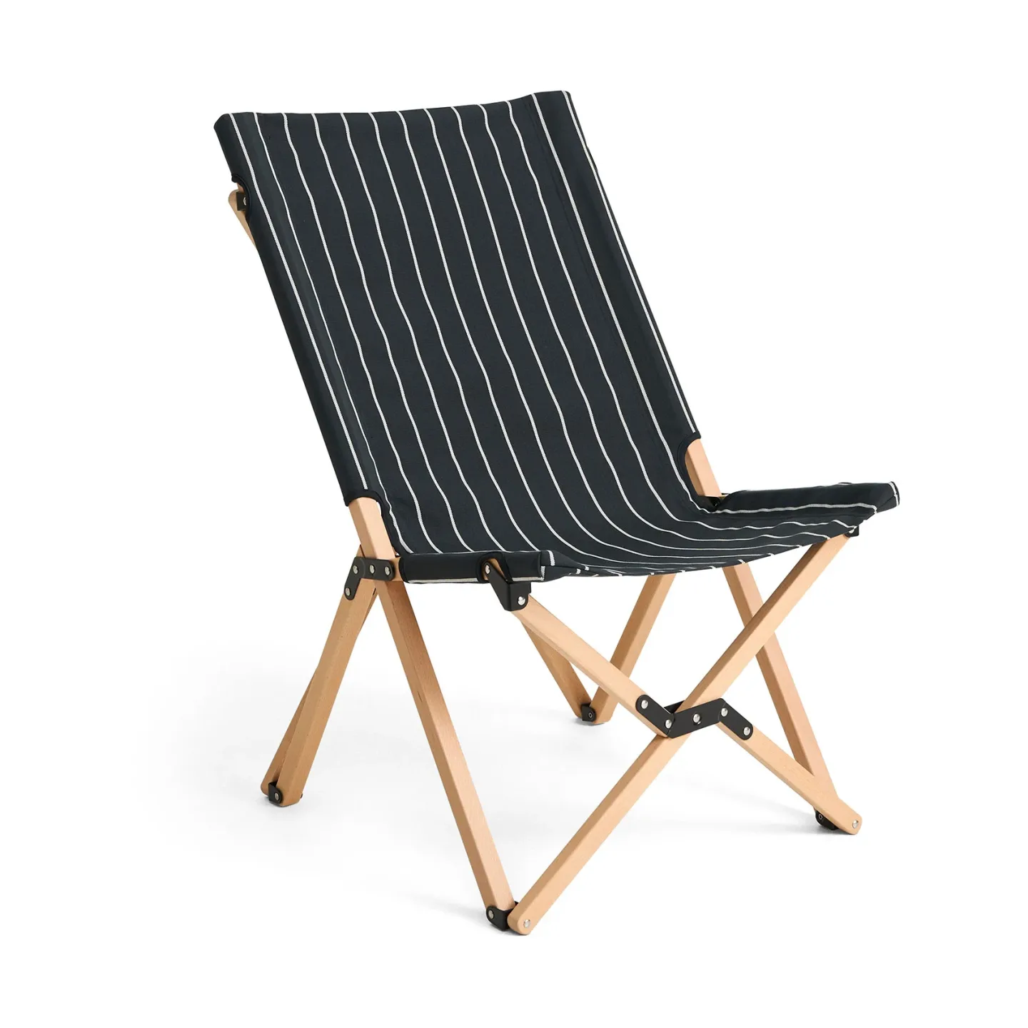 HAY Outdoor Market Klappstuhl Black-beige