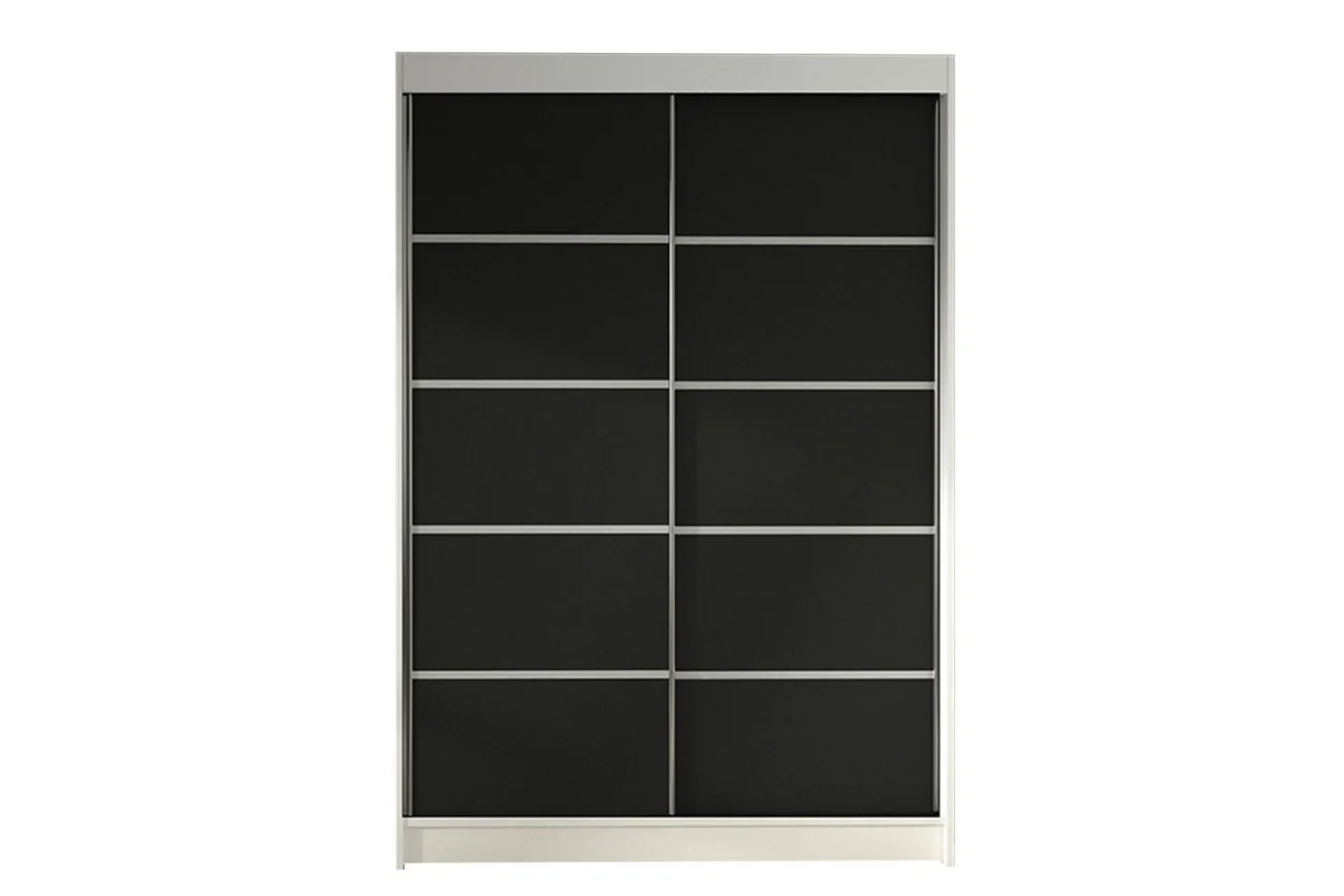 Liverpool Garderob 120x200 cm - Svart/Vit