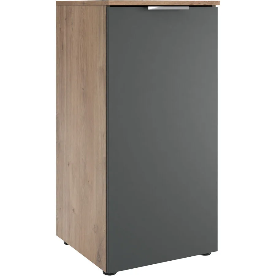 Kommode Sanko Plankeneiche/graphit Holzwerkstoff B 41 H 84 cm