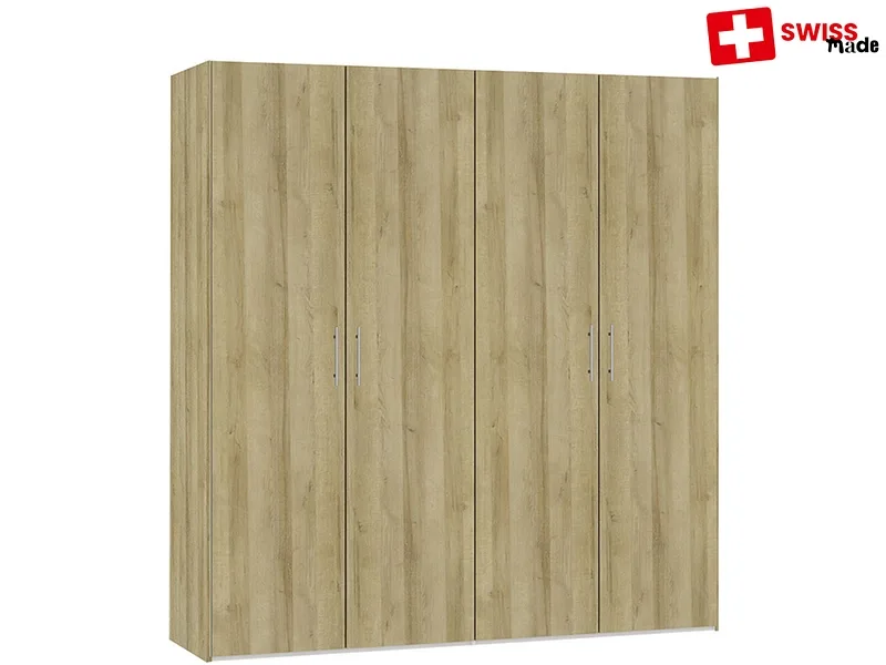 Drehtürenschrank VEVEY eiche 4 Türen