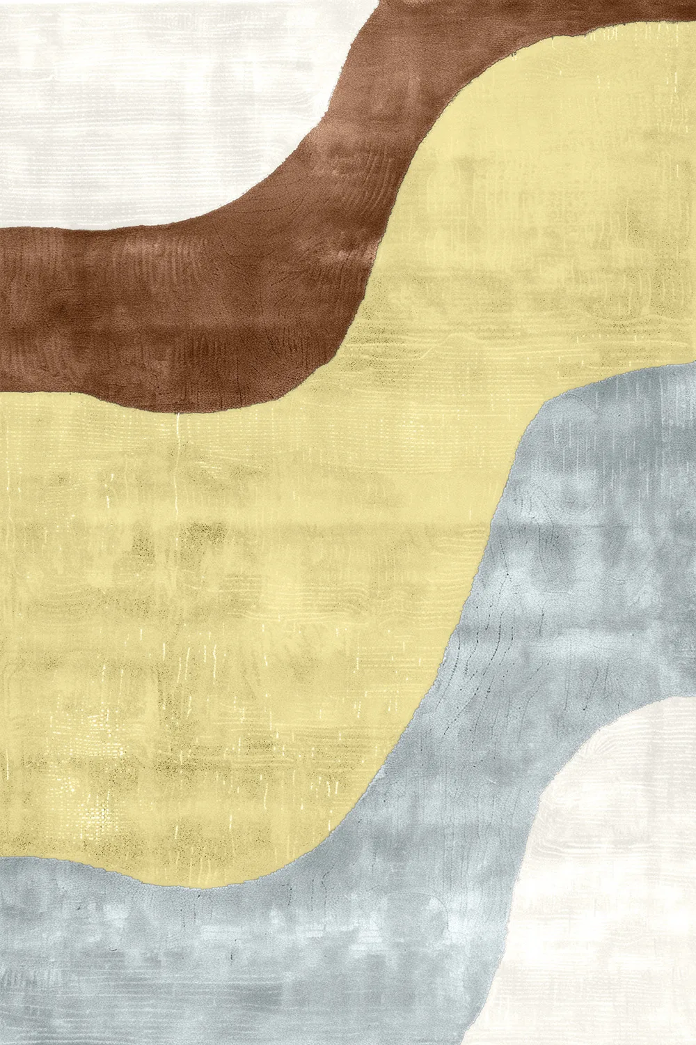 Wilton-teppe - Barcelona (gul) (Størrelse: 160 x 230 cm)