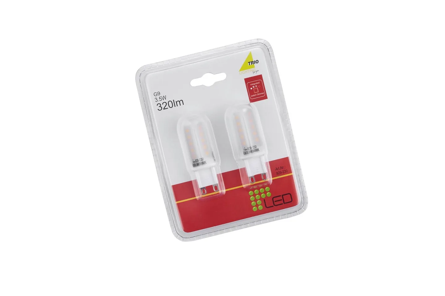 LK LED G9 3,5W 320lm 3000K 3-steg 2-PK -