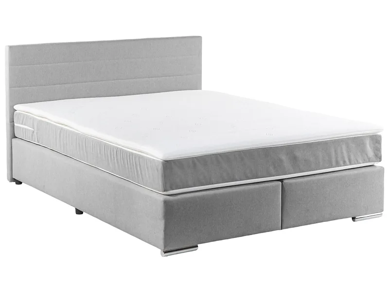 Boxspringbett SORCHA grau 140x200cm fest