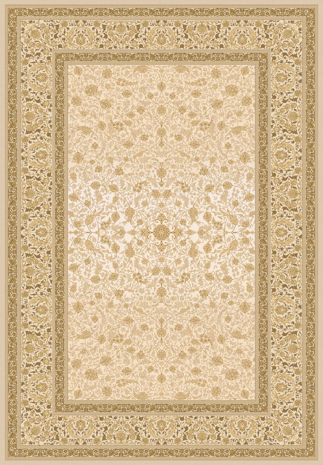 Wilton-teppe - Genesis (gull) (Størrelse: 200 x 280 cm)
