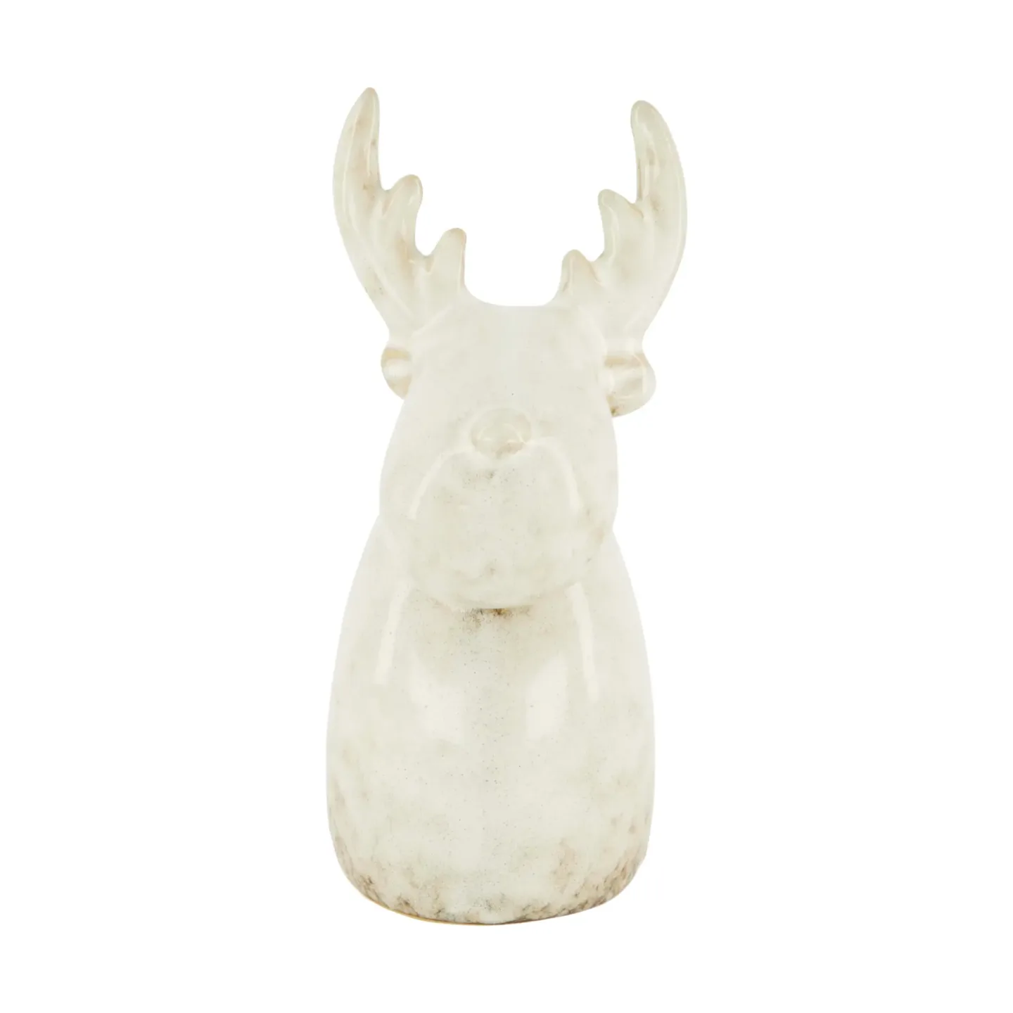 Decofinder Figur Hirsch, Keramik, Creme | Schubiger Möbel
