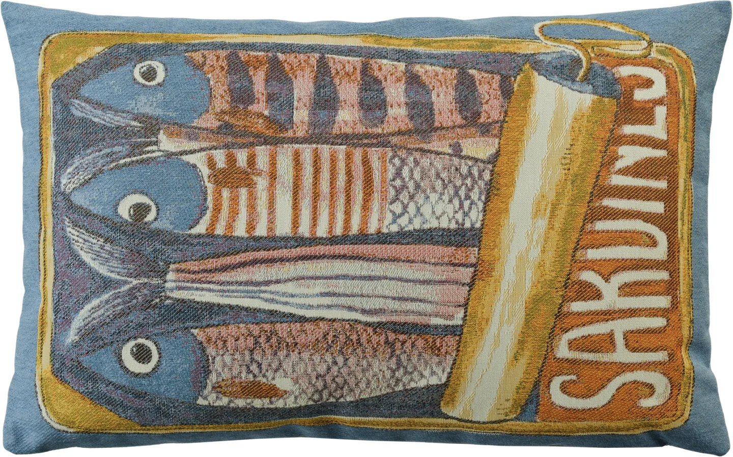 Sander AG Kissenhülle Scatola, Mittelblau 40 x 60 cm | Schubiger Möbel