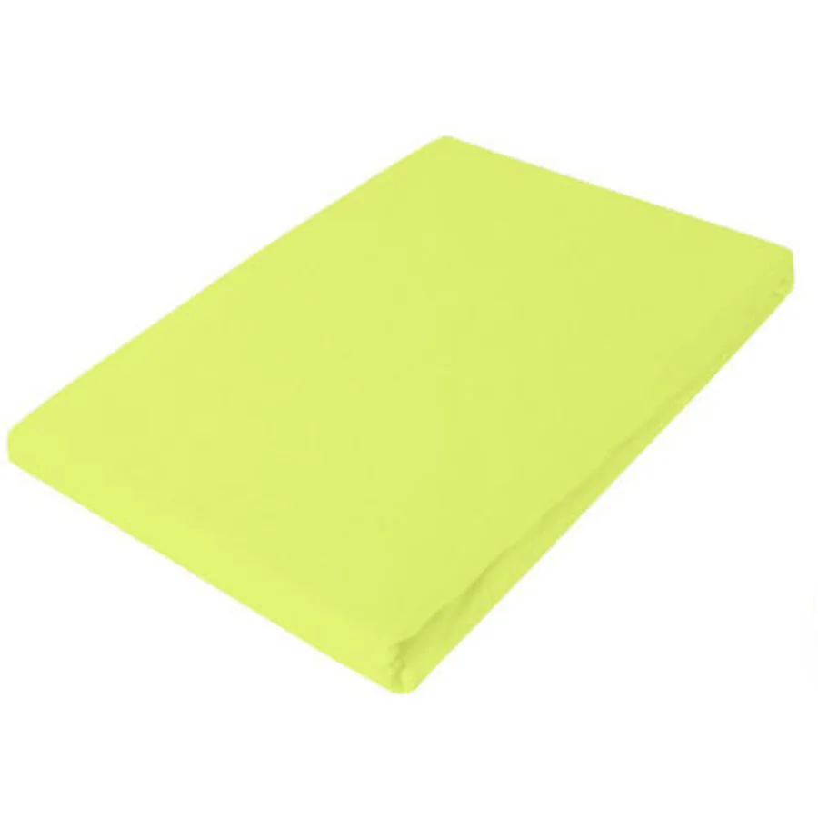 Living Home Fixleintuch Uni limone Baumwolle 160 x 200 cm