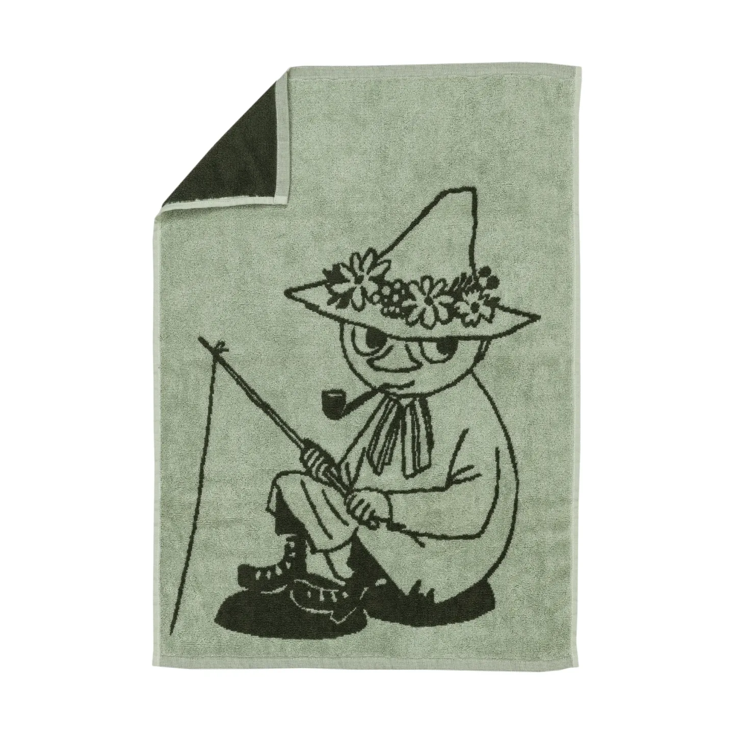 Moomin Arabia Mumin Handtuch 50x70cm Snusmumriken grün