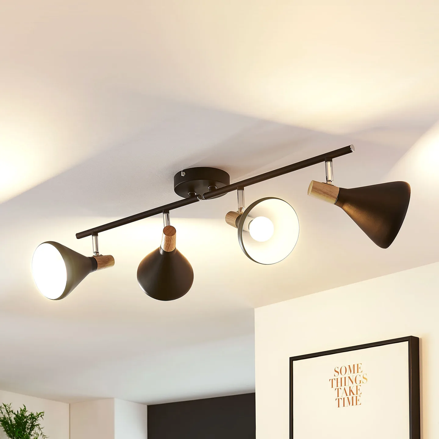 Arina 4 Loftlampe Black - Lindby - Soveværelse - Moderne - Metal - Med flere lyskilder