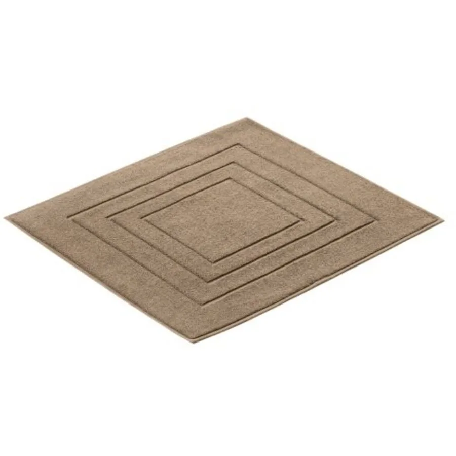 Vossen Badteppich Feeling hellbraun Baumwolle 60 x 60 cm Rechteckig