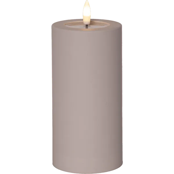 Star Trading - LED Blockljus Flamme Soft 18cm - Batteriljus - Beige