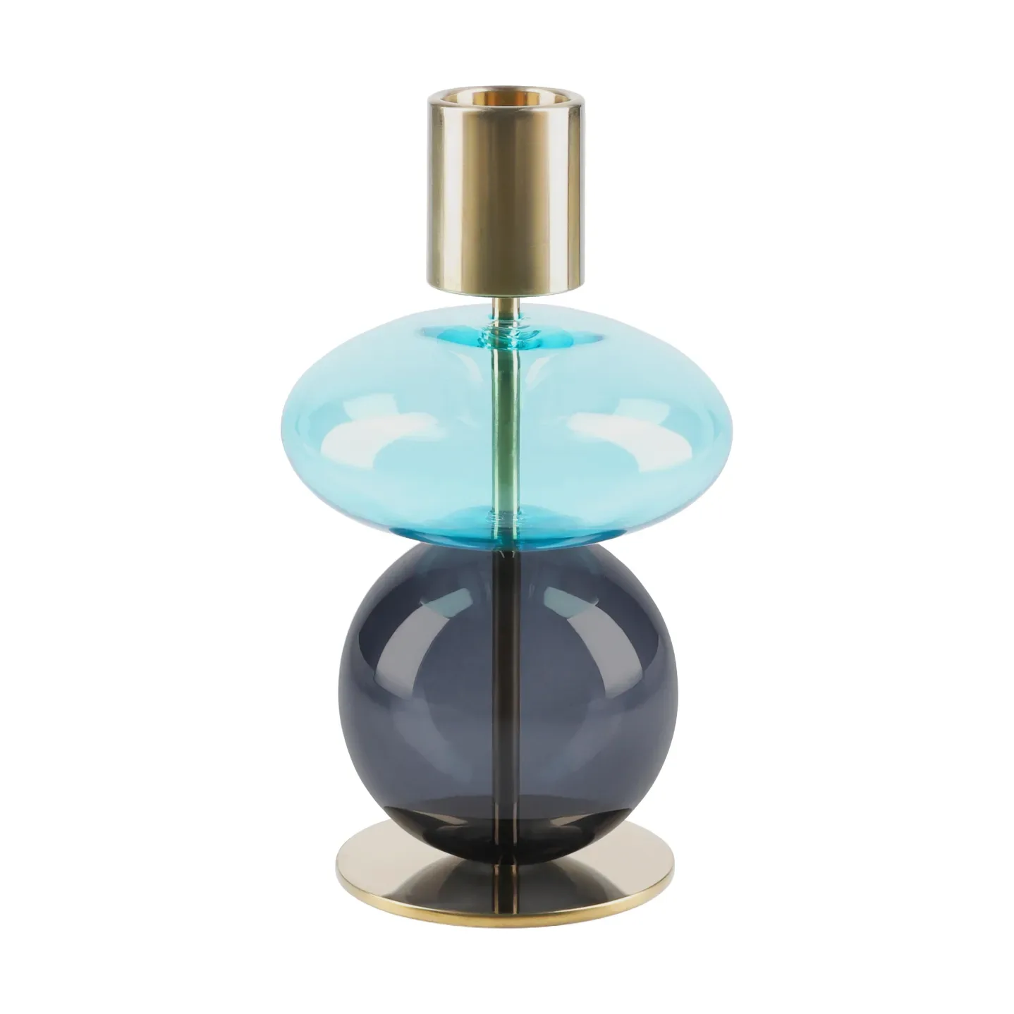 Holmegaard Bubble Kerzenständer 14 cm Blau-smoke