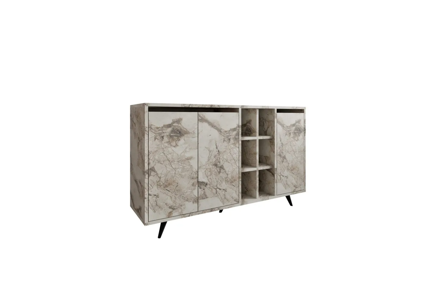 Seria Konsollbord 140 cm - Vit marmor