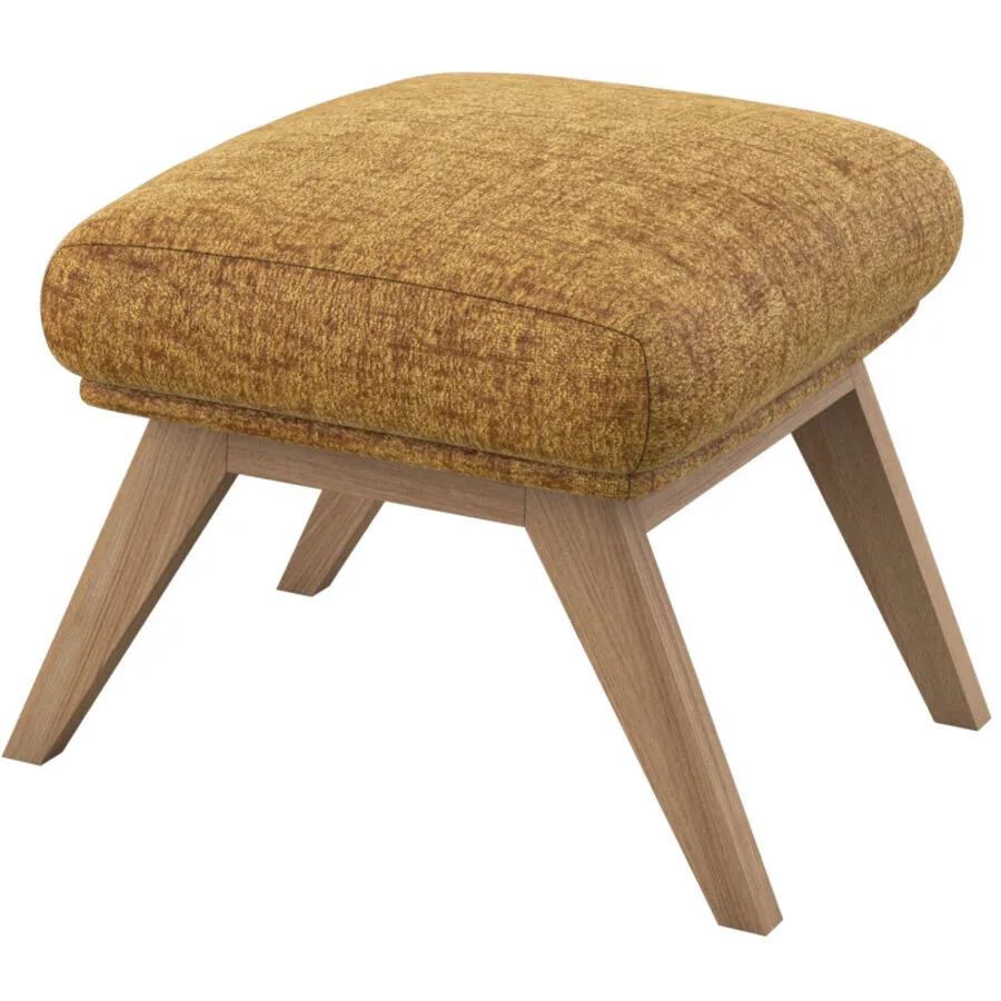 Hocker Halani Braun Stoff 41 cm 54 cm