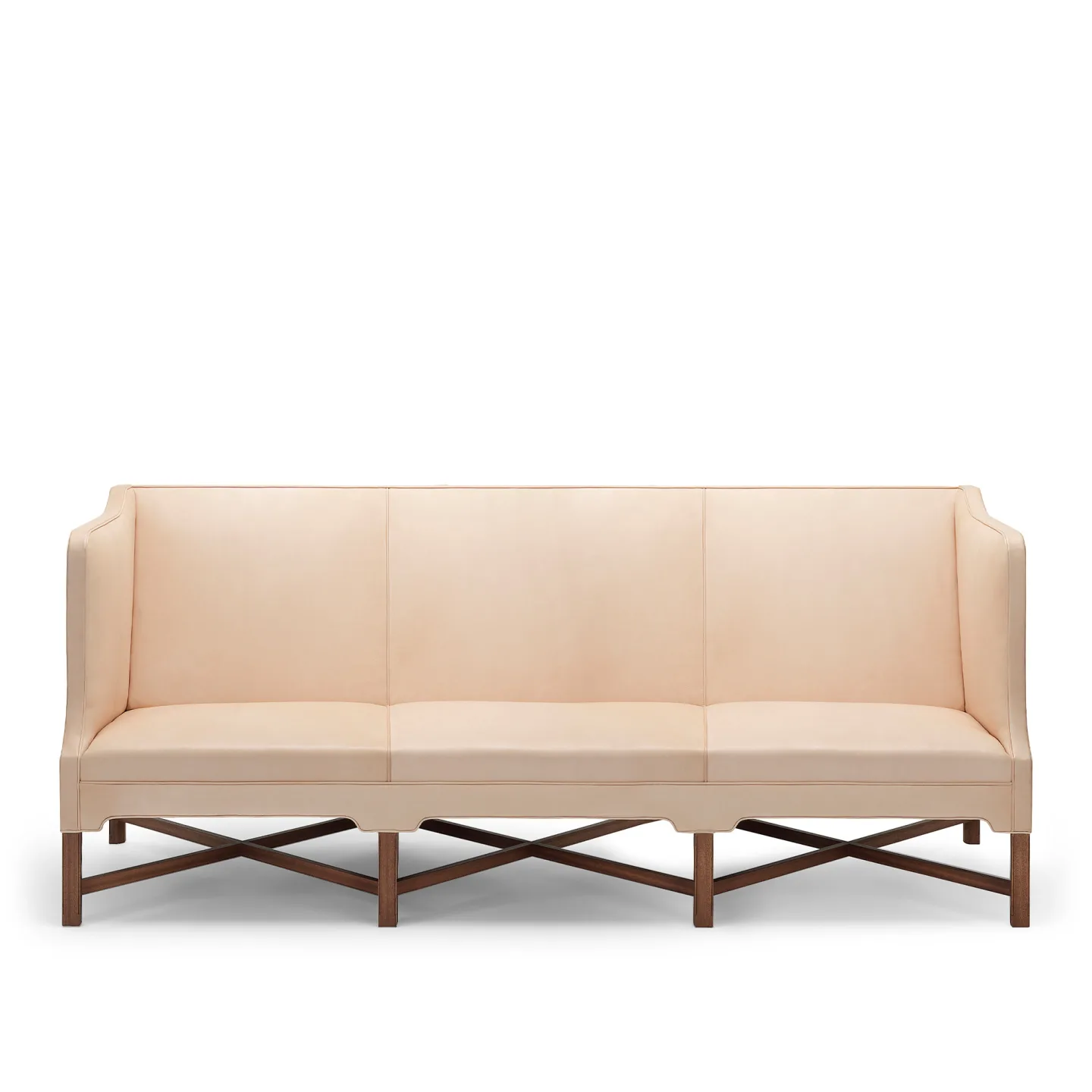 Carl Hansen - KK41181 Soffa med höga sidor Oak Oil Sif 90 - Soffor - Kaare Klint - Träfärgad - Läder/Trä