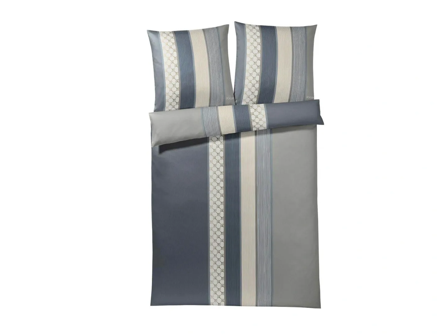 Elegante Bettwäsche Cornflower Stripes Deep Coal Braun | Schubiger Möbel
