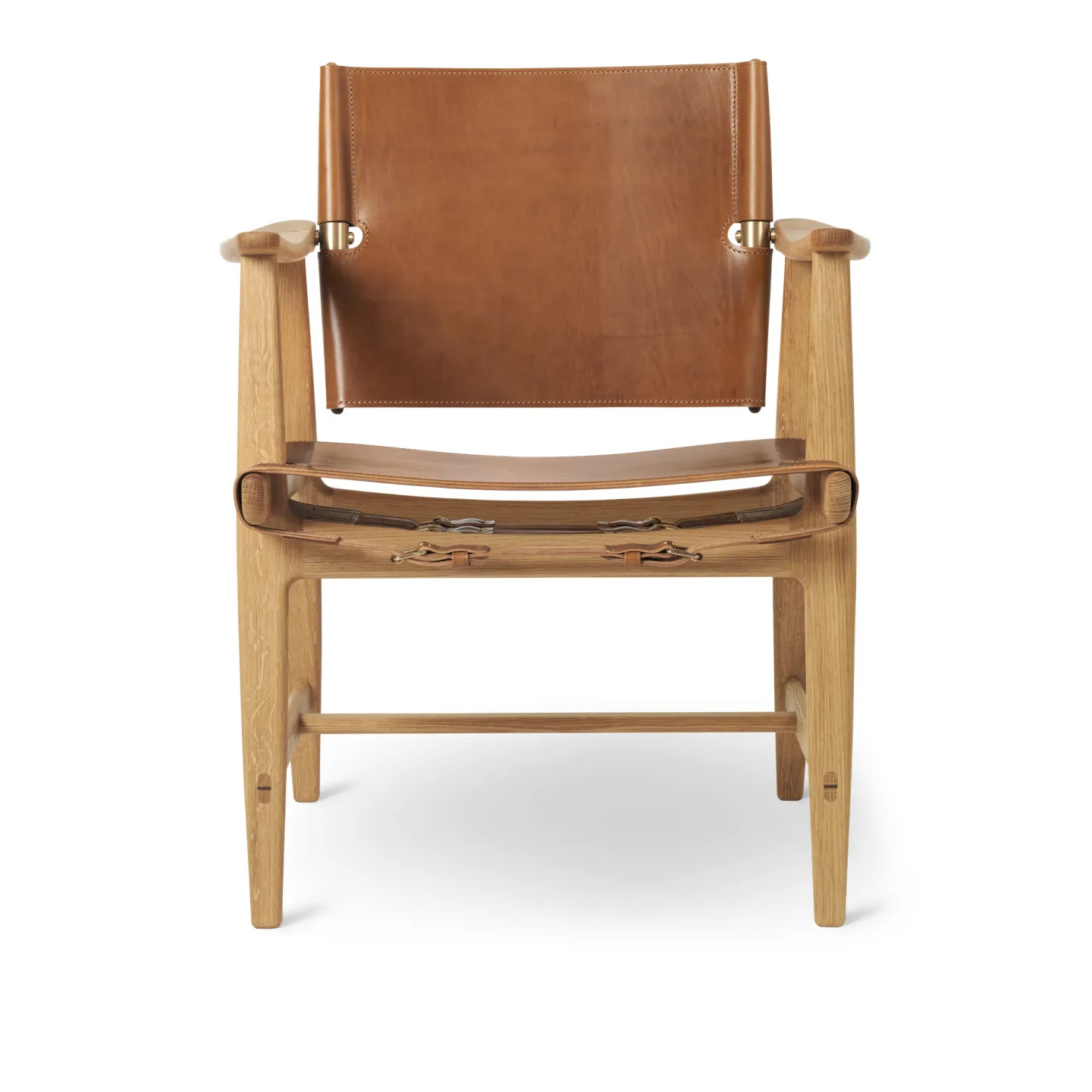 Carl Hansen - BM1106 Huntsman Chair Oak Oil Saddle Cognac - Matstolar - Børge Mogensen - Träfärgad - Trä