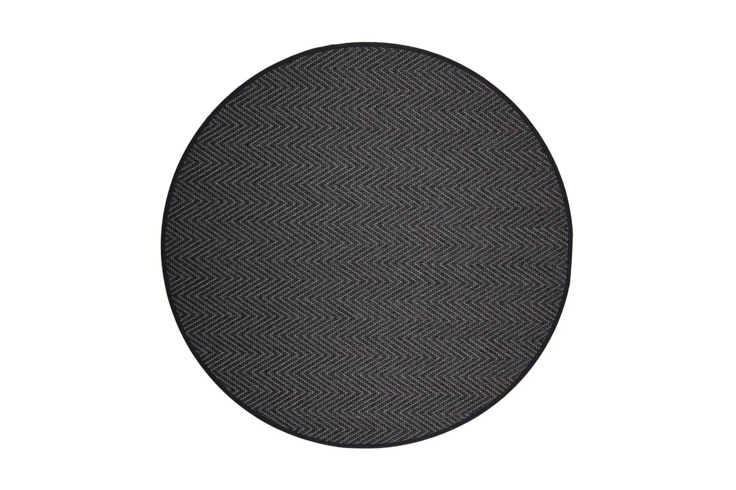 Elsa Matta Rund 133 cm Svart - Vm Carpet