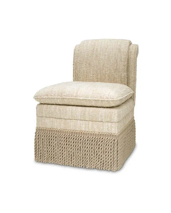 Fairburn loungestol bouclé sonata cream