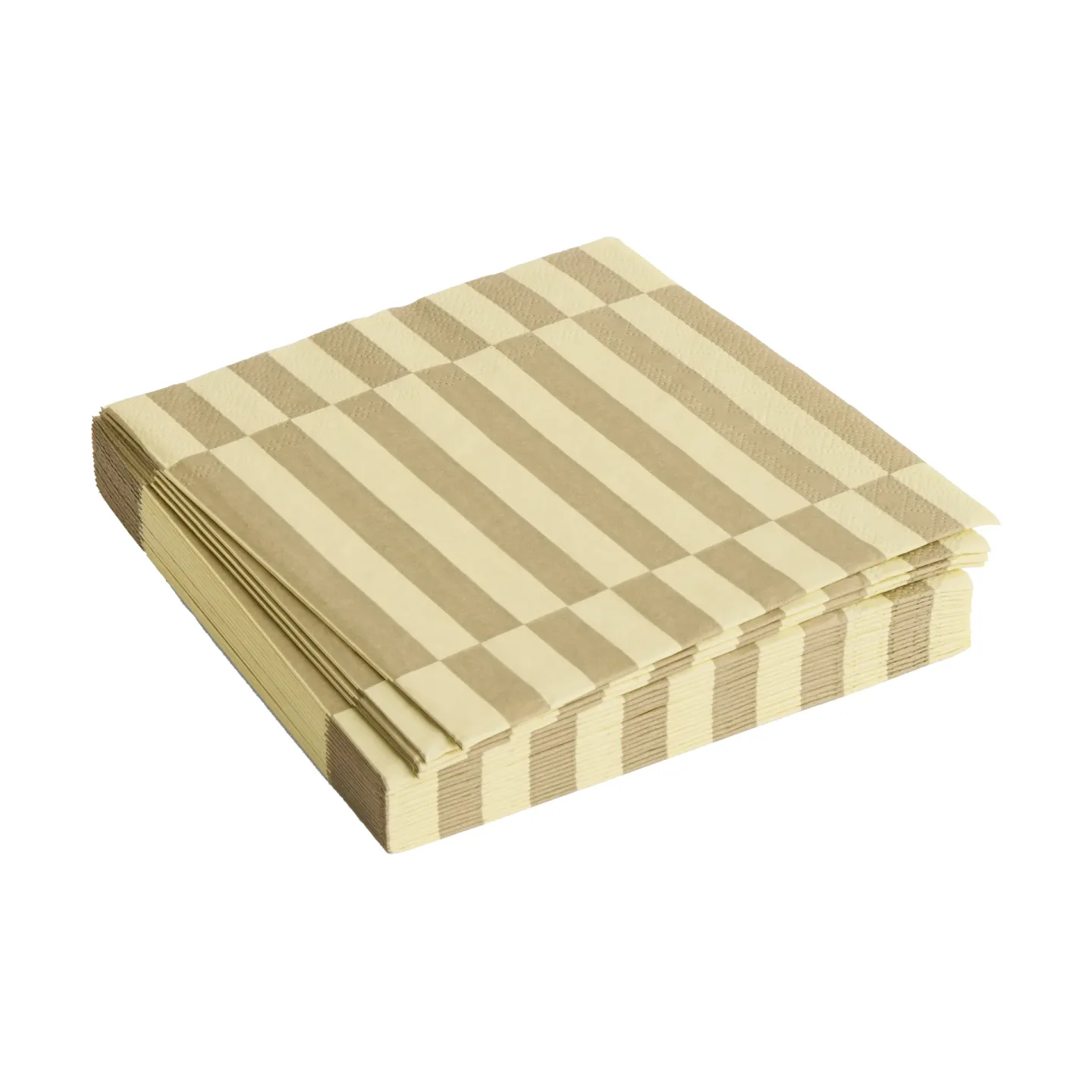 HAY Pattern Lunch Stripe Serviette 33x33 cm 20er Pack Cream-sand pillar
