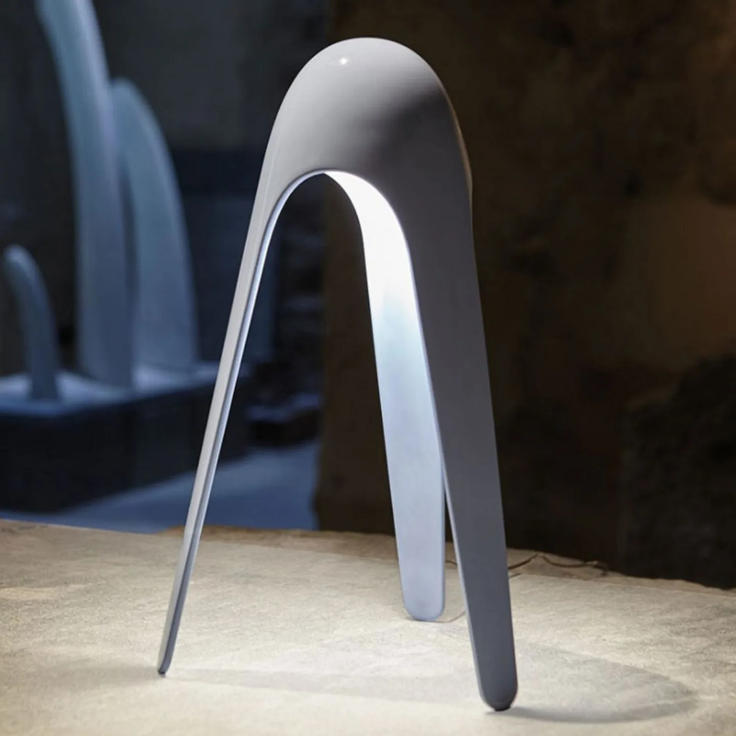 Cyborg Bordlampe Grå - Martinelli Luce - Stue - Design - Metall