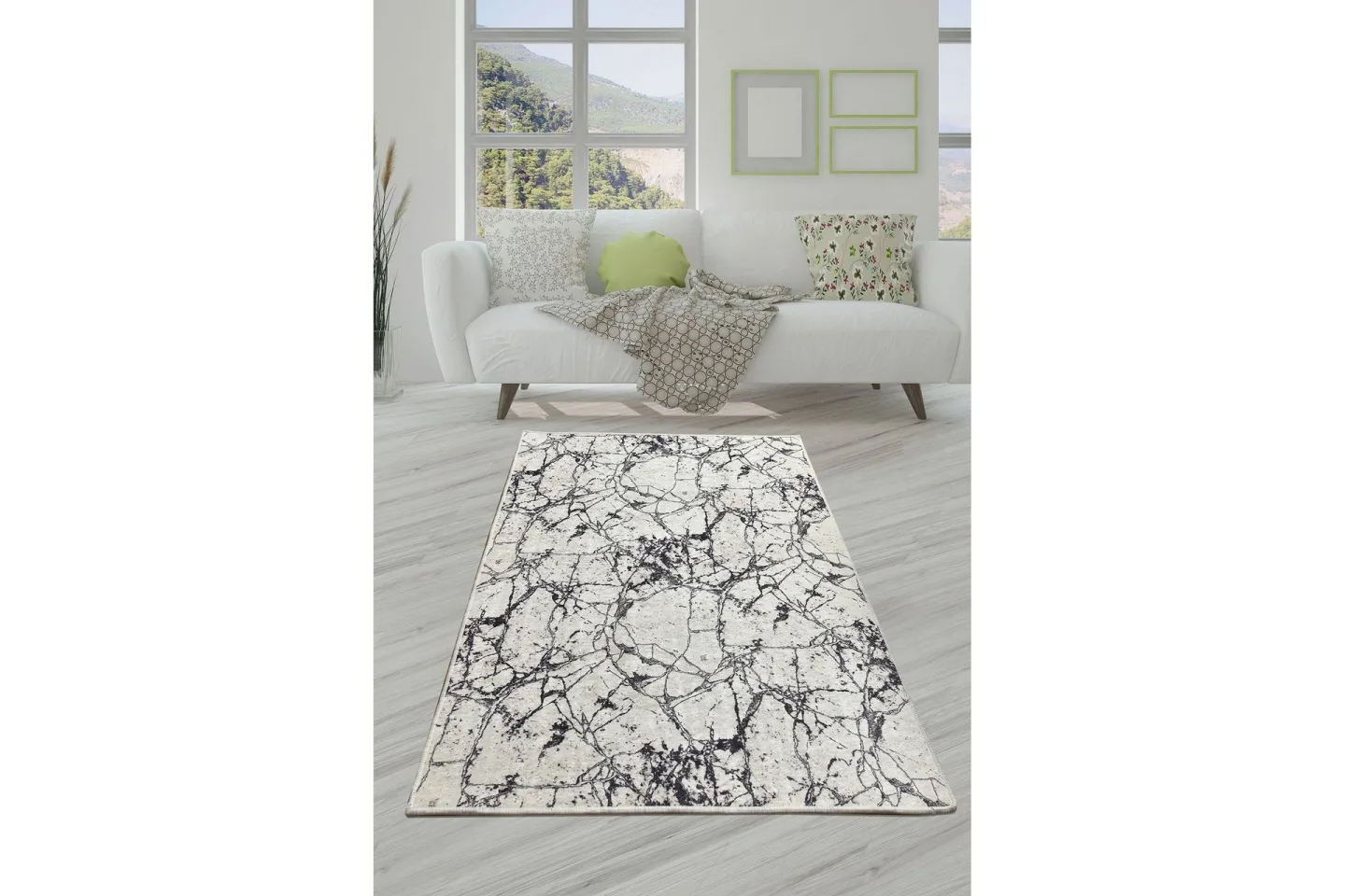 Marmuras Entrematta 80x300 cm - Vit/Sammet