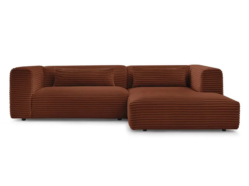 Ecksofa BOBOCHIC HARRY Cord-Stoff orange
