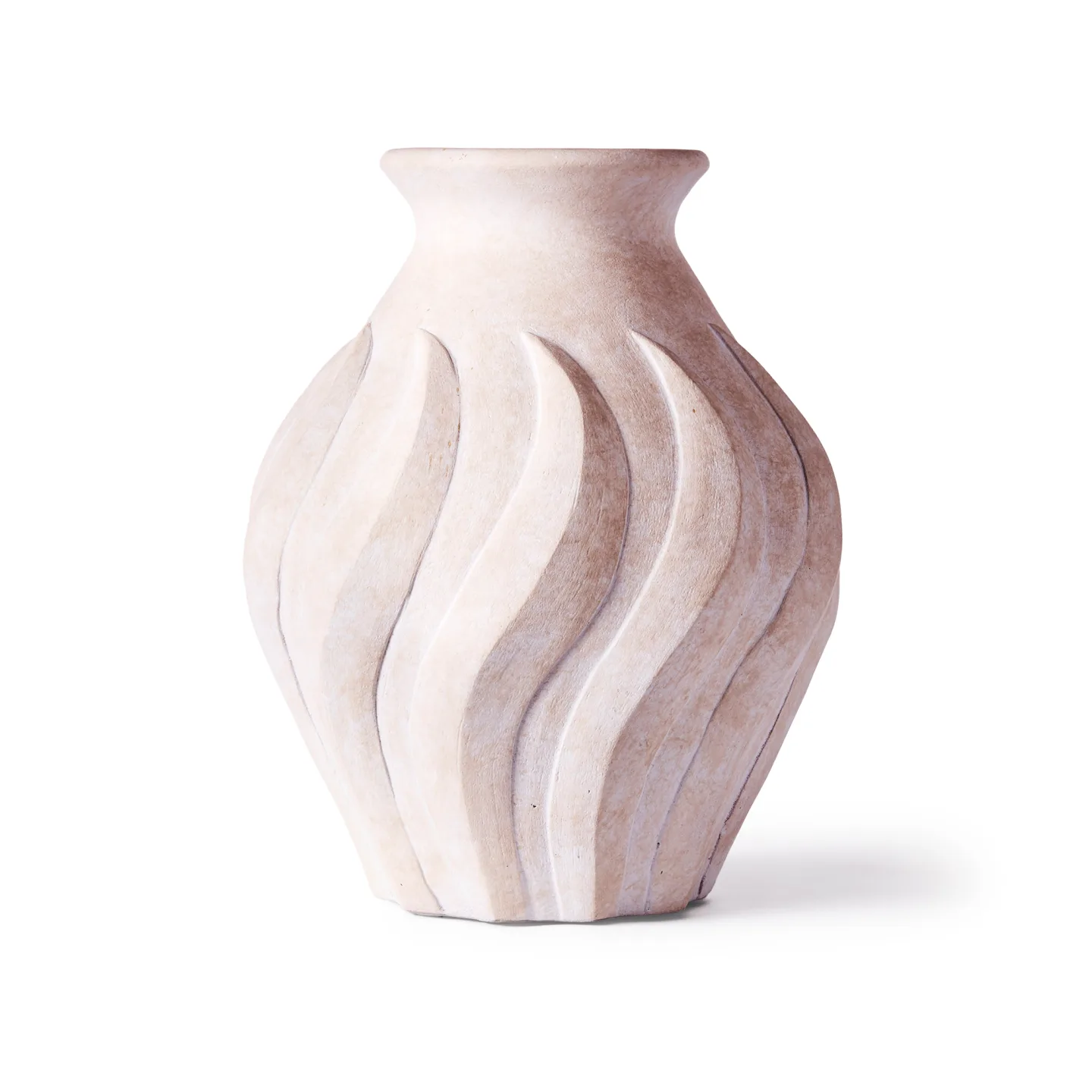 Dusty Deco - Swirl Vase Large, White - Vaser - Edin & Lina Kjellvertz - Vit