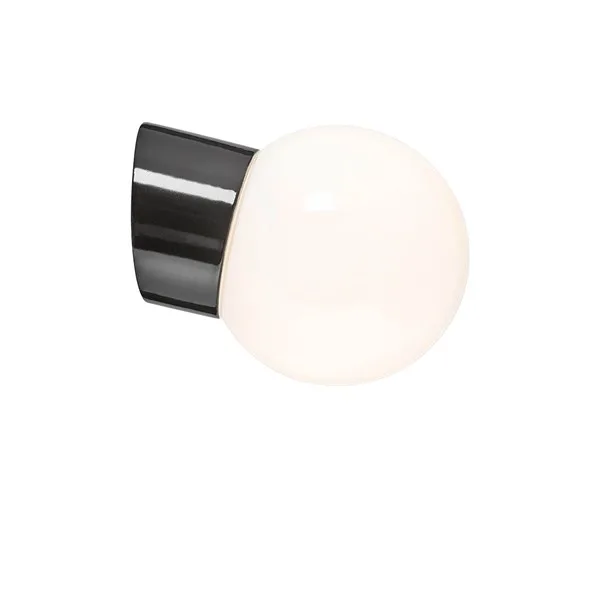 Ifö electric - Classic Glob Ø15 - Badrumslampa - Svart