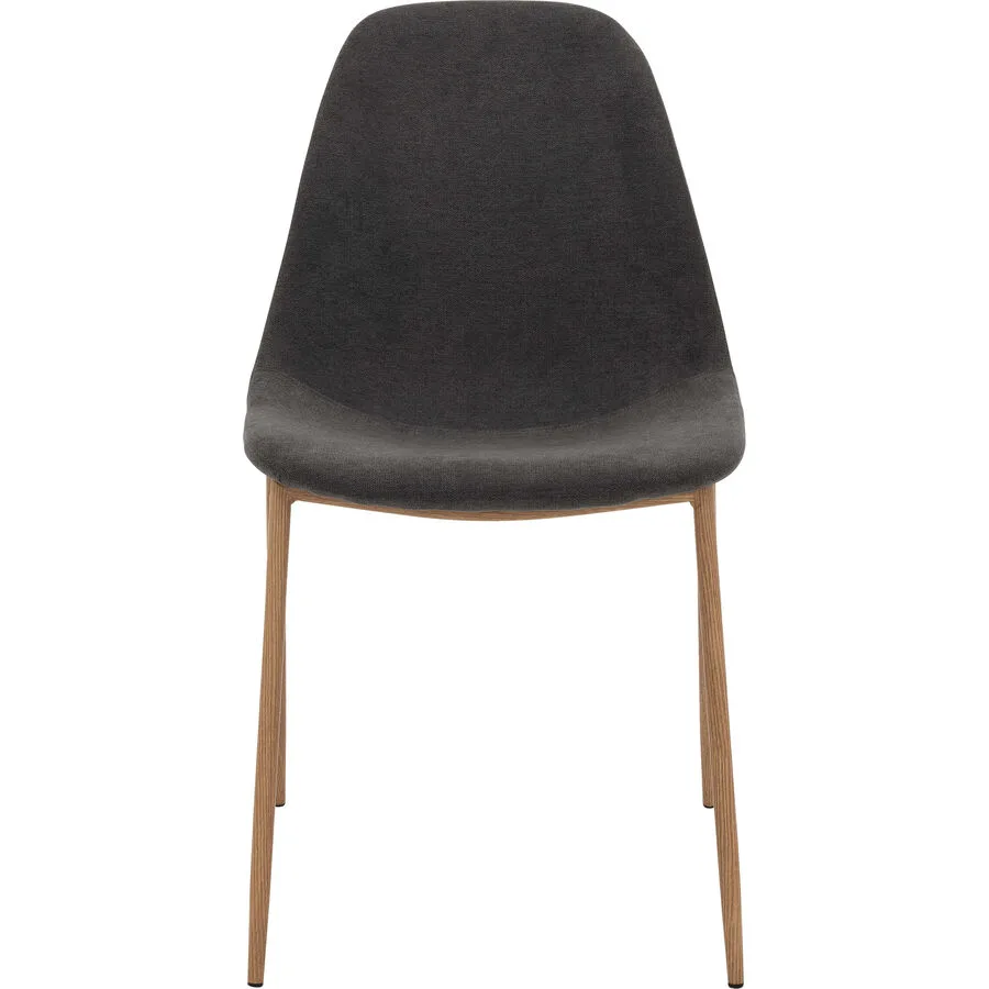 Stuhl Maris Dunkelgrau Stoff/Holz