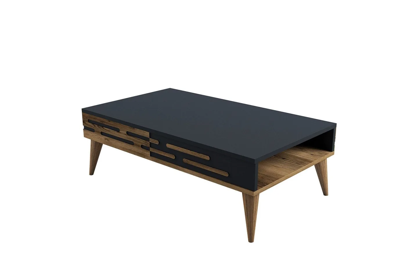 Valensiya Soffbord 105 cm - Valnöt/Antracit