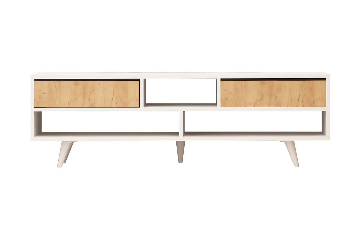 Mod Design Tv-bänk 140 cm - Vit/Brun