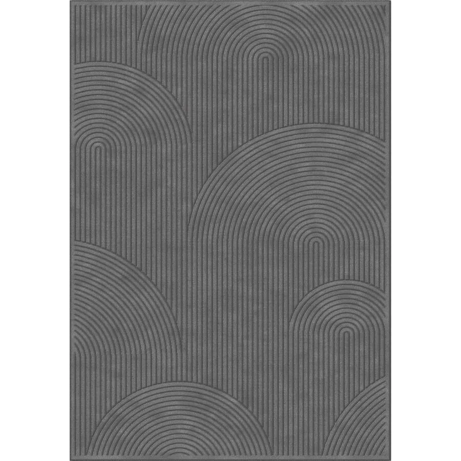 Teppich Farashe Anthrazit Viskose 120 x 170 cm