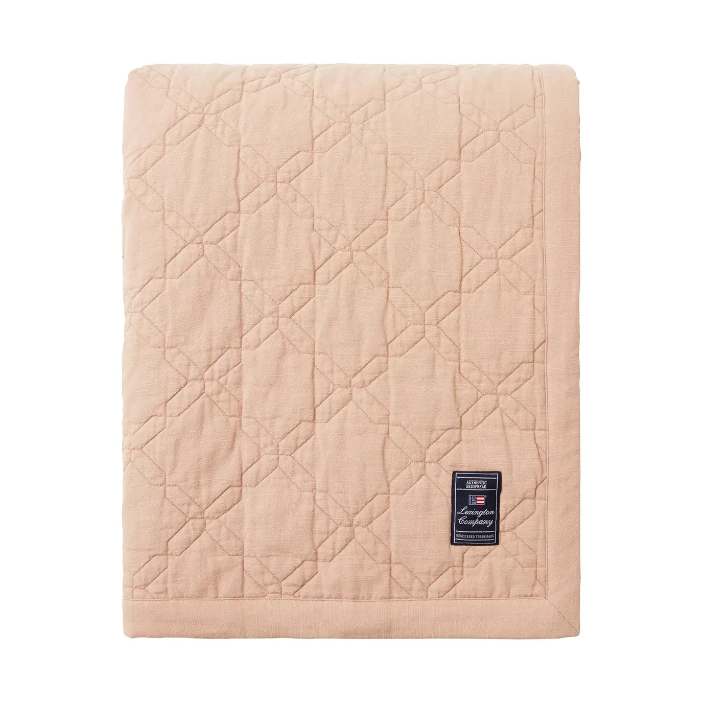 Lexington Quilted Recycled Cotton överkast 260x240 cm Beige