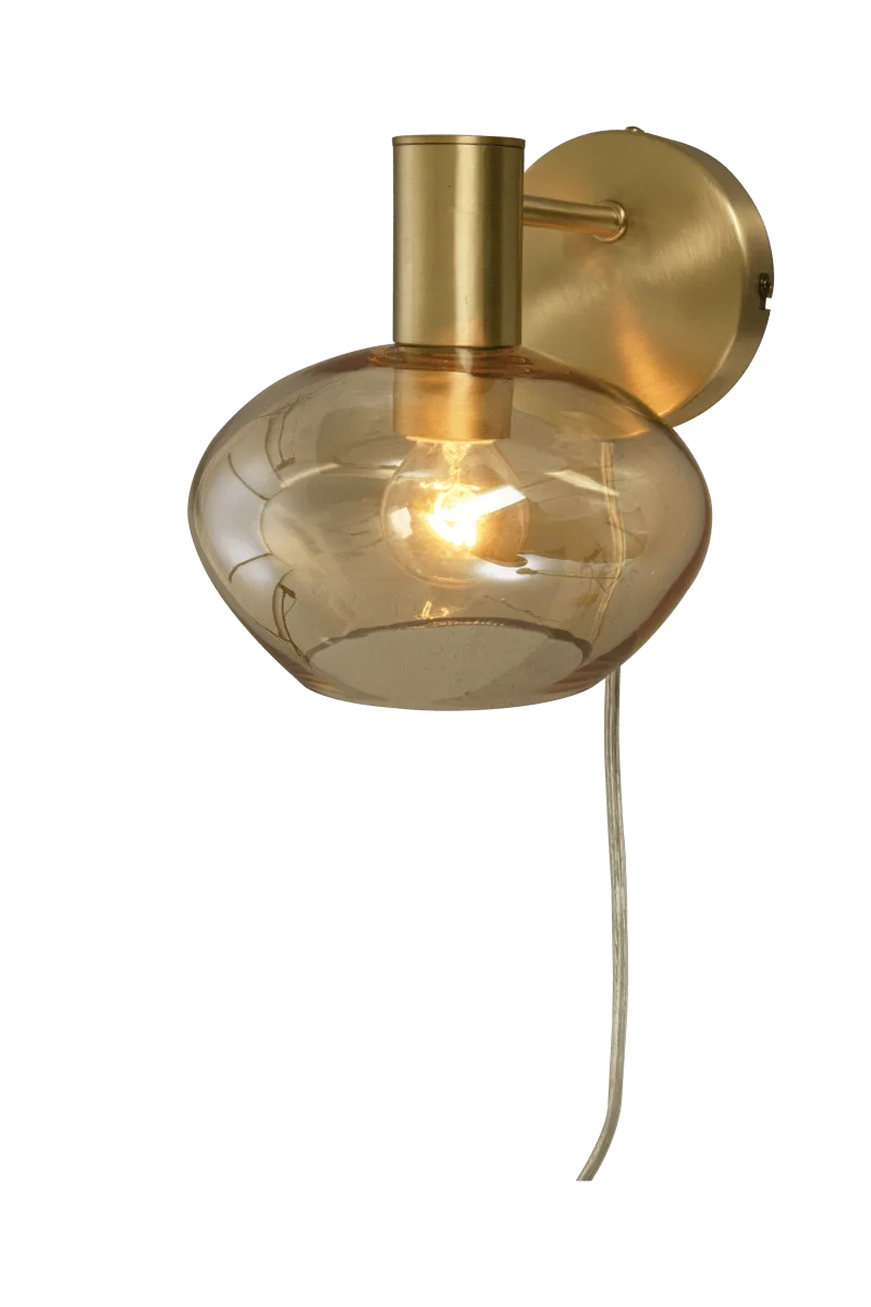 Aneta Lighting - Bell Ø15 - Vägglampa - Matt Mässing