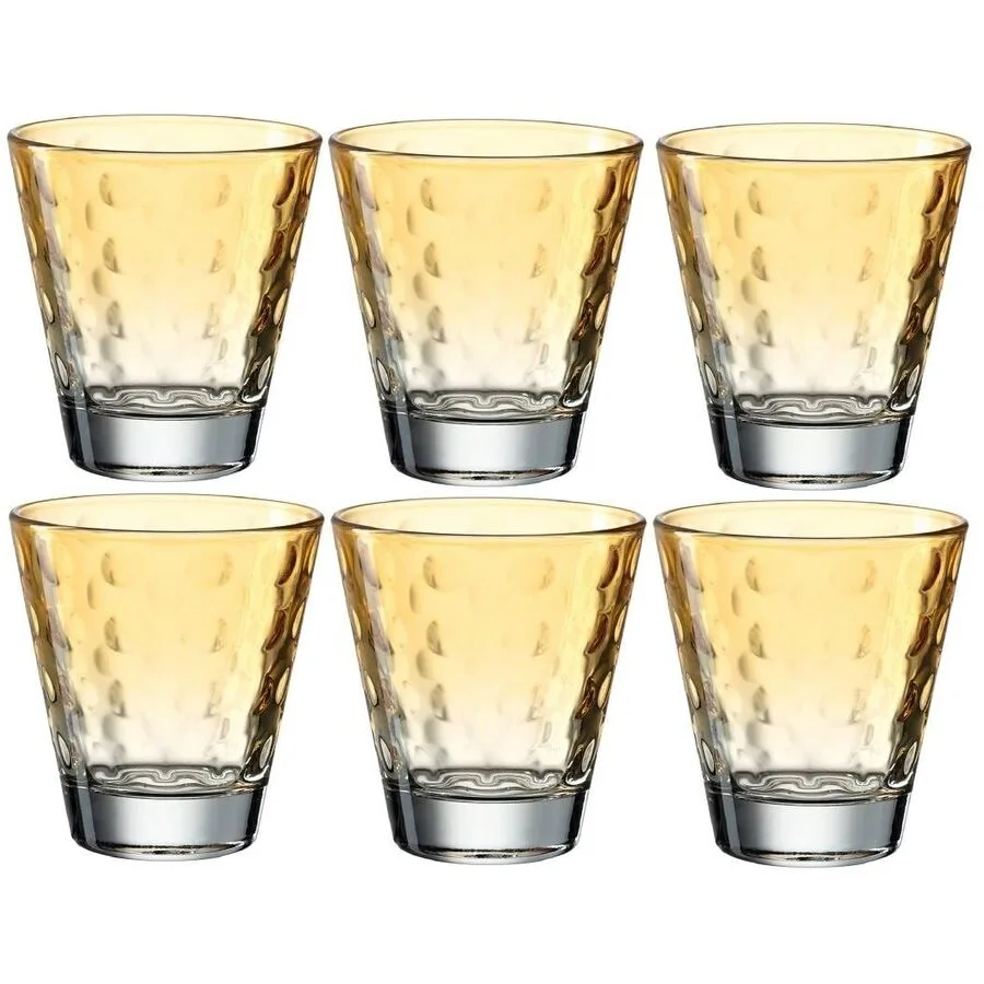 Gläser-Set Leonardo Orange Glas 215 l
