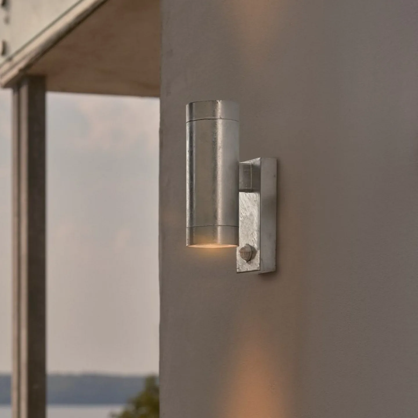 Tin Maxi Außenwandlampe, verzinkt, IP54, GU10 - Nordlux Tin Maxi Double - Modern - Mehrflammig