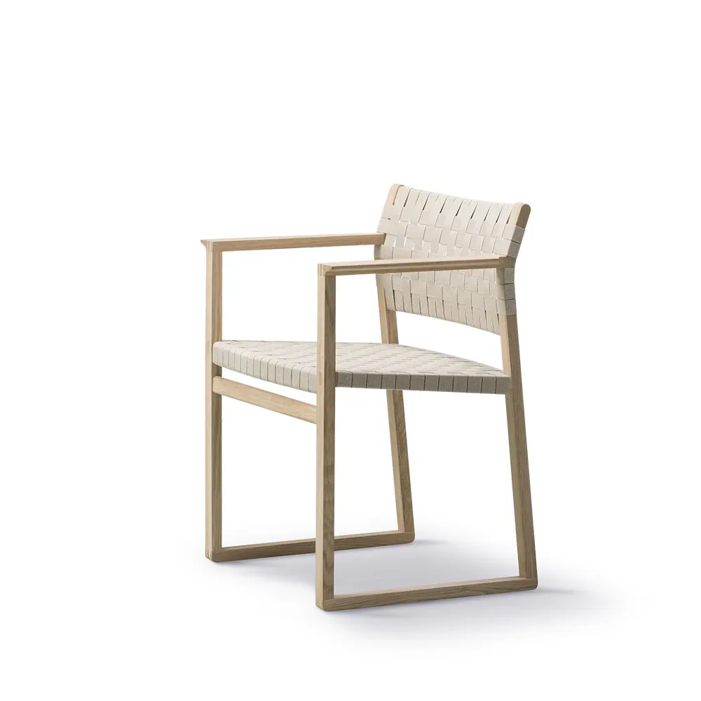 Fredericia Furniture BM62 karmstol Flätad natur-oljat ekstativ