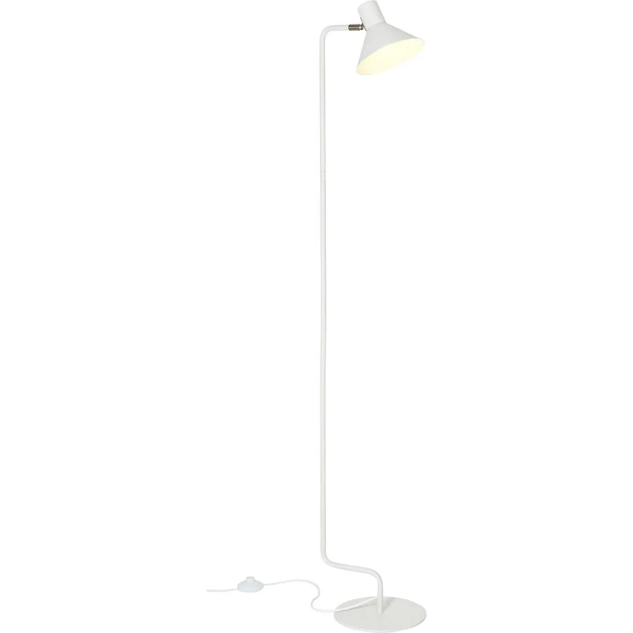 Leselampe Fiona Weiss Metall 23 cm 148 cm