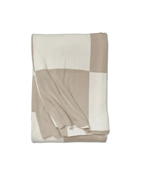 Square plaid beige