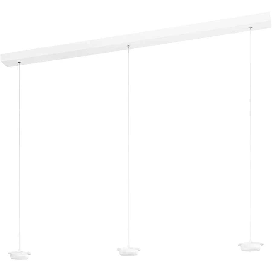 Pendellampe Cara Weiss Metall 115 cm 200 cm - LED - Lichtfarbe: Extra warmweiss - Helles Neutralweiss - LED Energiesparlampen
