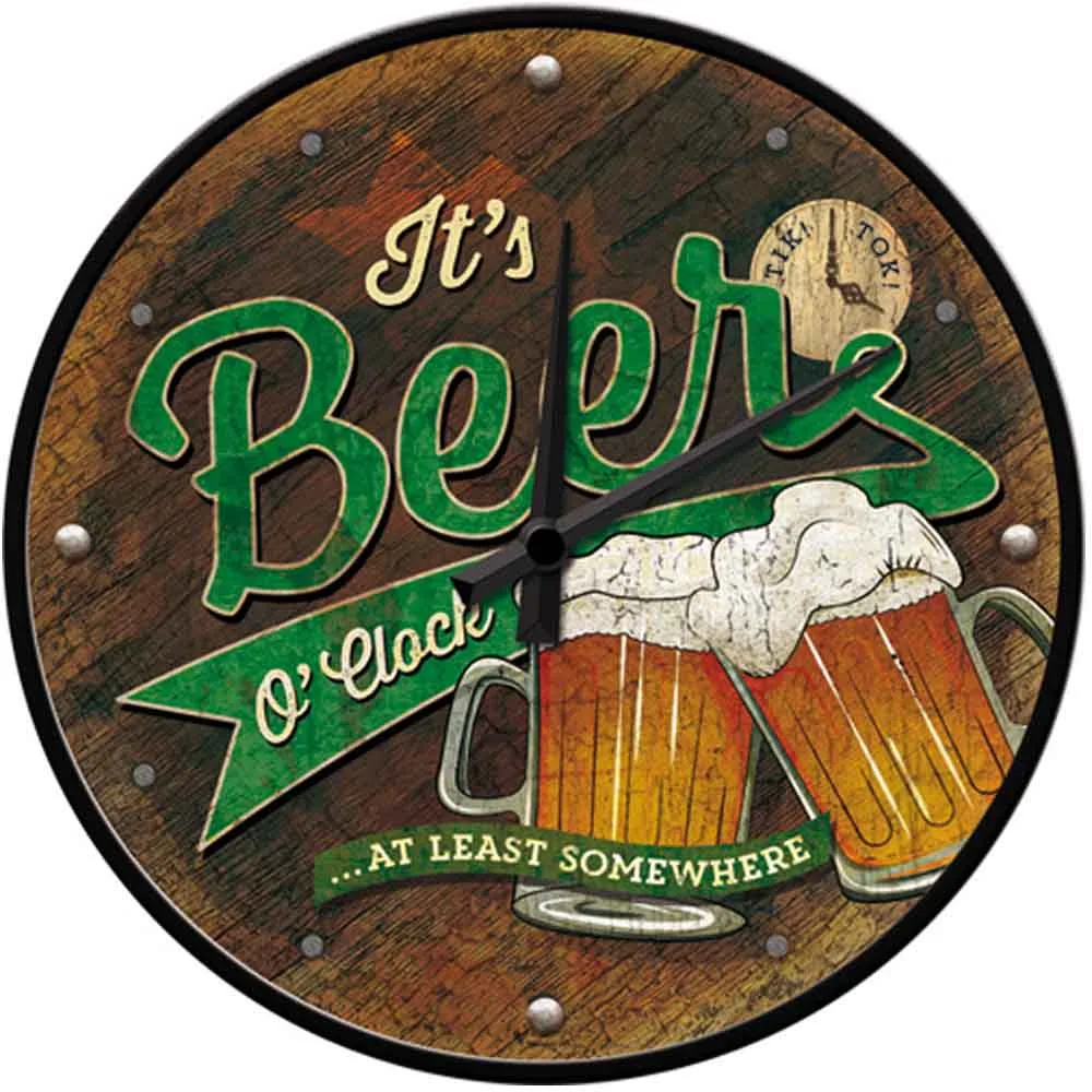 Väggklocka Beer O Clock 31 cm