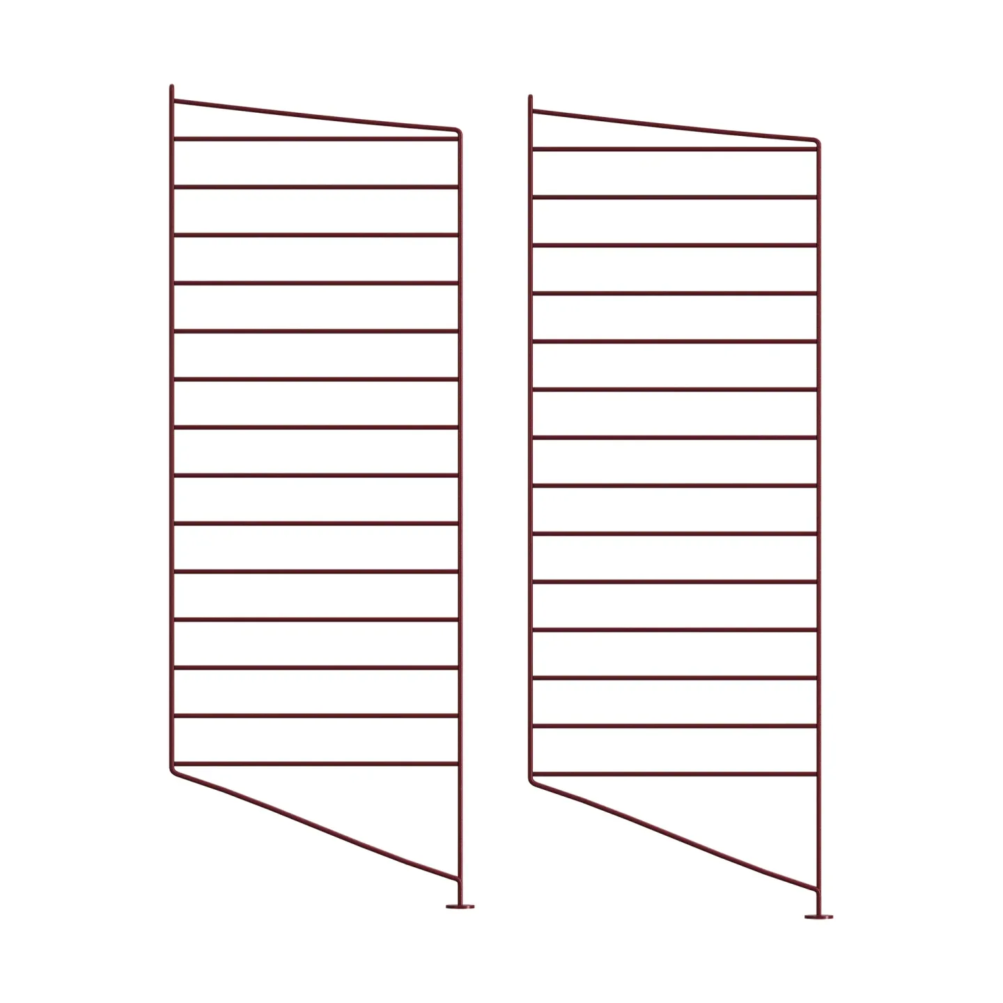 String String Bodenleiter Dunkelrot, 85x30 cm, 2-teilig