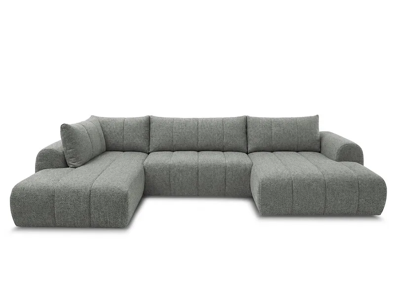 Wohnlandschaft BOBOCHIC NESTY Stoff chiniert dunkelgrau