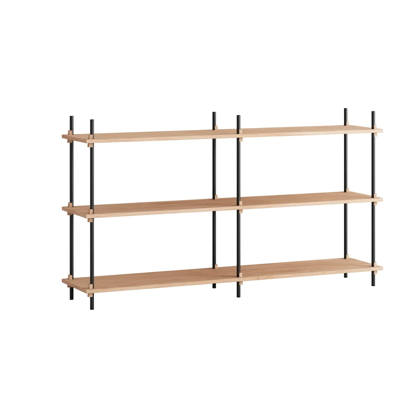 MOEBE Moebe shelving system s.85.2.B Eiche-schwarz