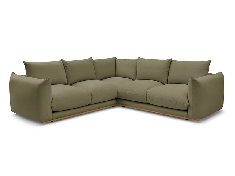 Ecksofa BOBOCHIC ERNEST Stoff grün
