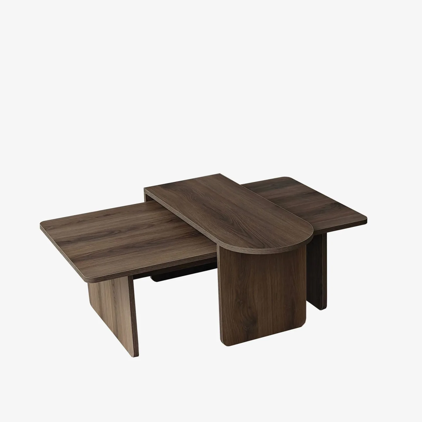 Djarhint Soffbordsset 82 cm - Brons och valnöt