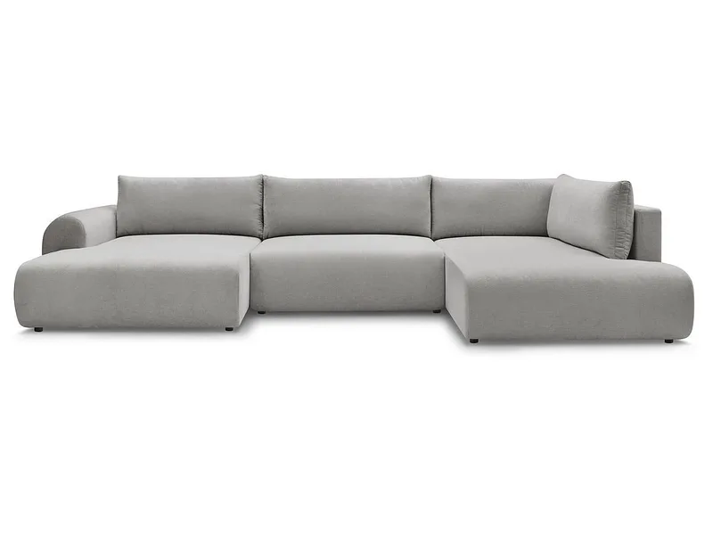 Wohnlandschaft BOBOCHIC LUCIEN Stoff hellgrau