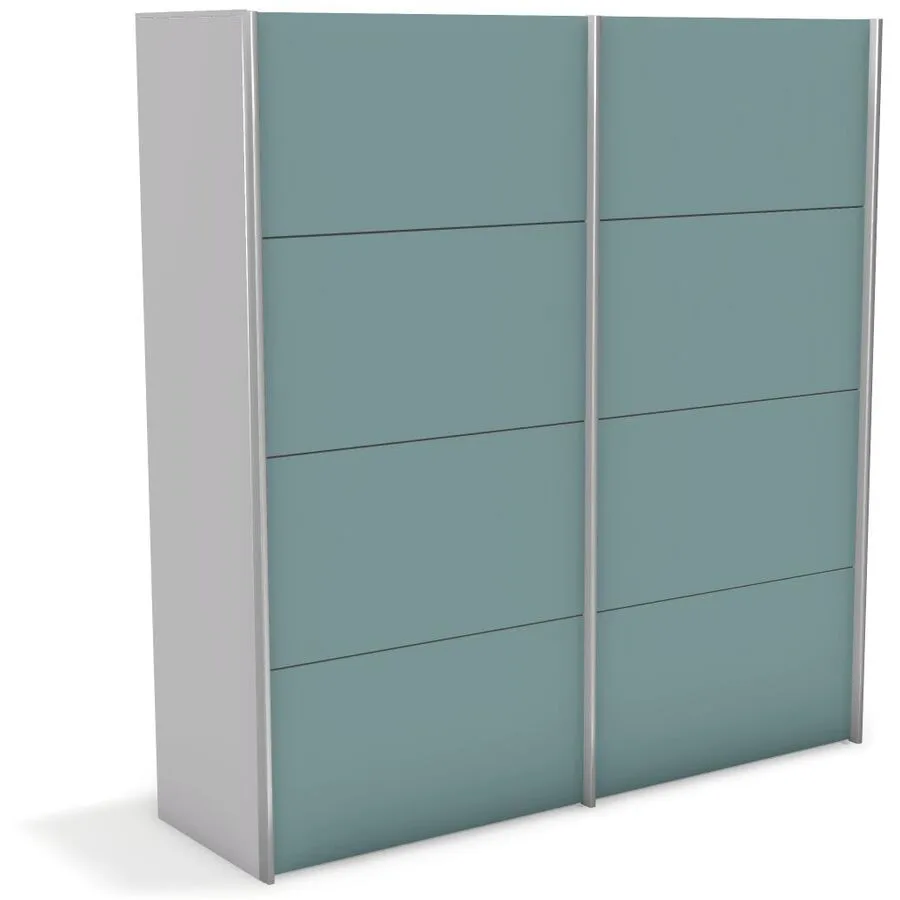 Kleiderschrank Window weiss Holzwerkstoff B 197 cm - Möbel Konfigurator: Traummöbel individuell zusammenstellen